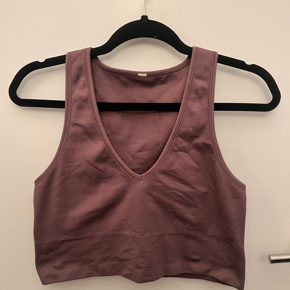 Athleta Aurora Crop Ribbed Tank